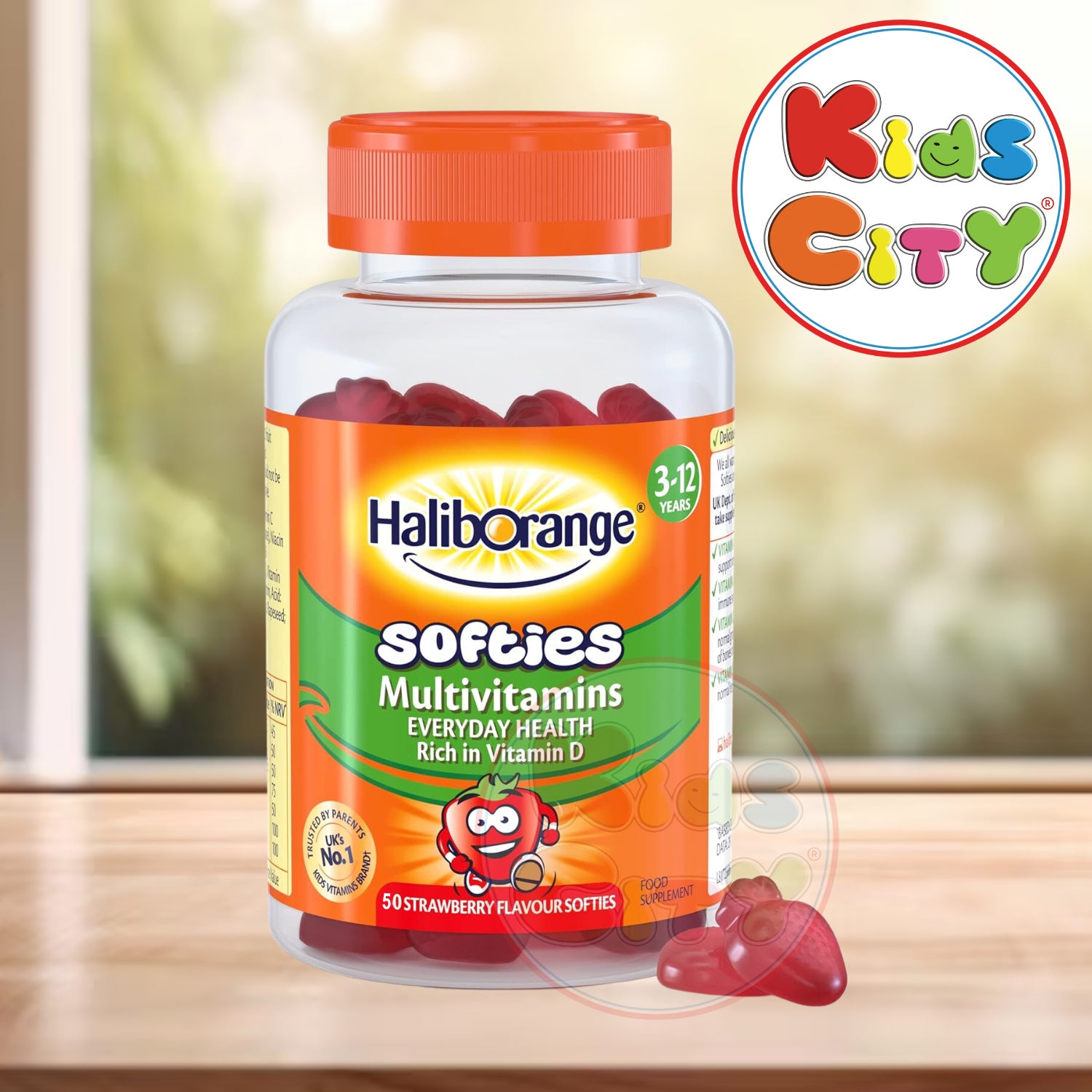 Haliborange Softies Multivitamins Food Supplement (3-12yrs) - 50 Strawberry Softies