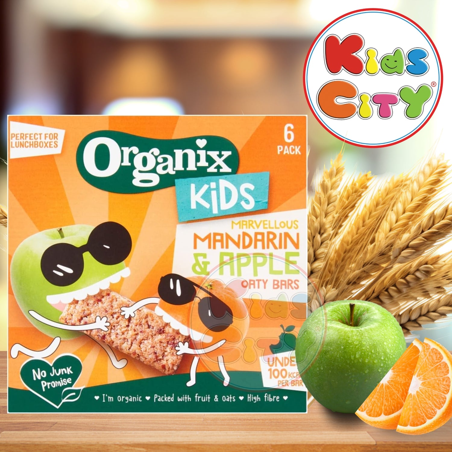 Organix Kids Marvellous Mandarin &Apple Oaty Bars - 138g