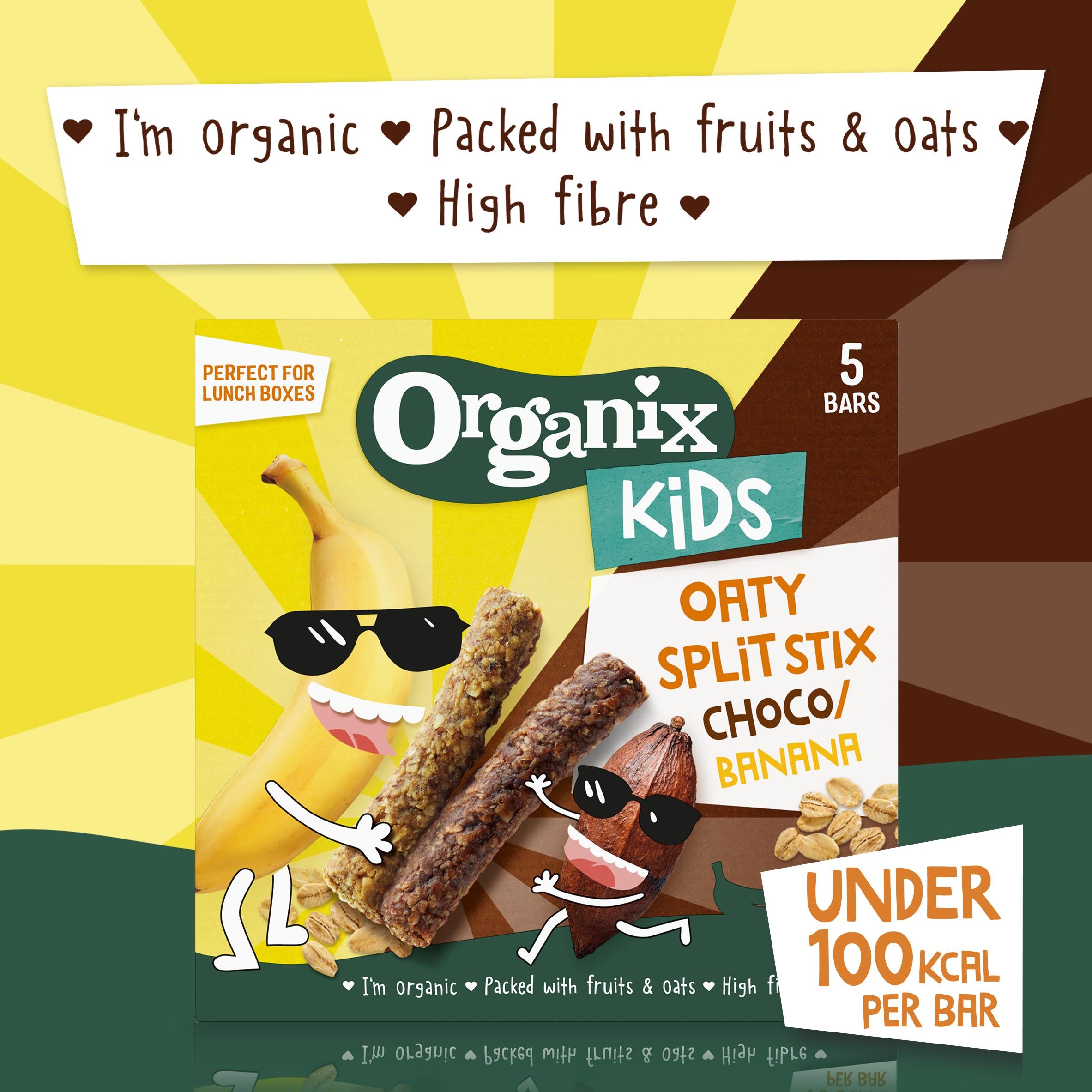 Organix Kids Oaty Split Stix Choco Banana - 115g