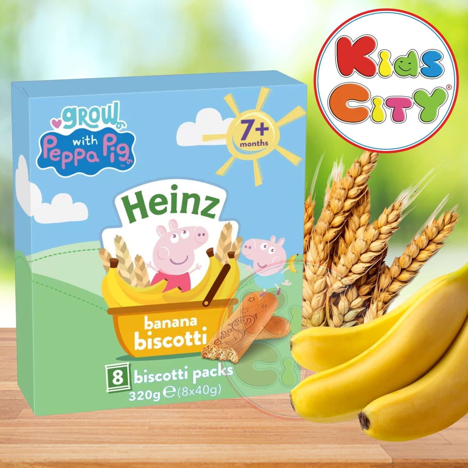Heinz Biscotti Snack, Banana Biscotti 7m, 320g 8x40g