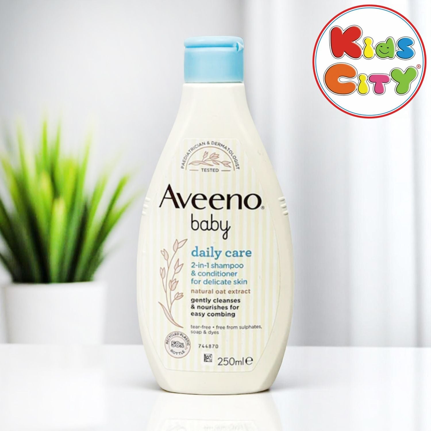 Aveeno Baby Daily Care 2-in-1 Shampoo & Conditioner For Delicate Skin, 250ml