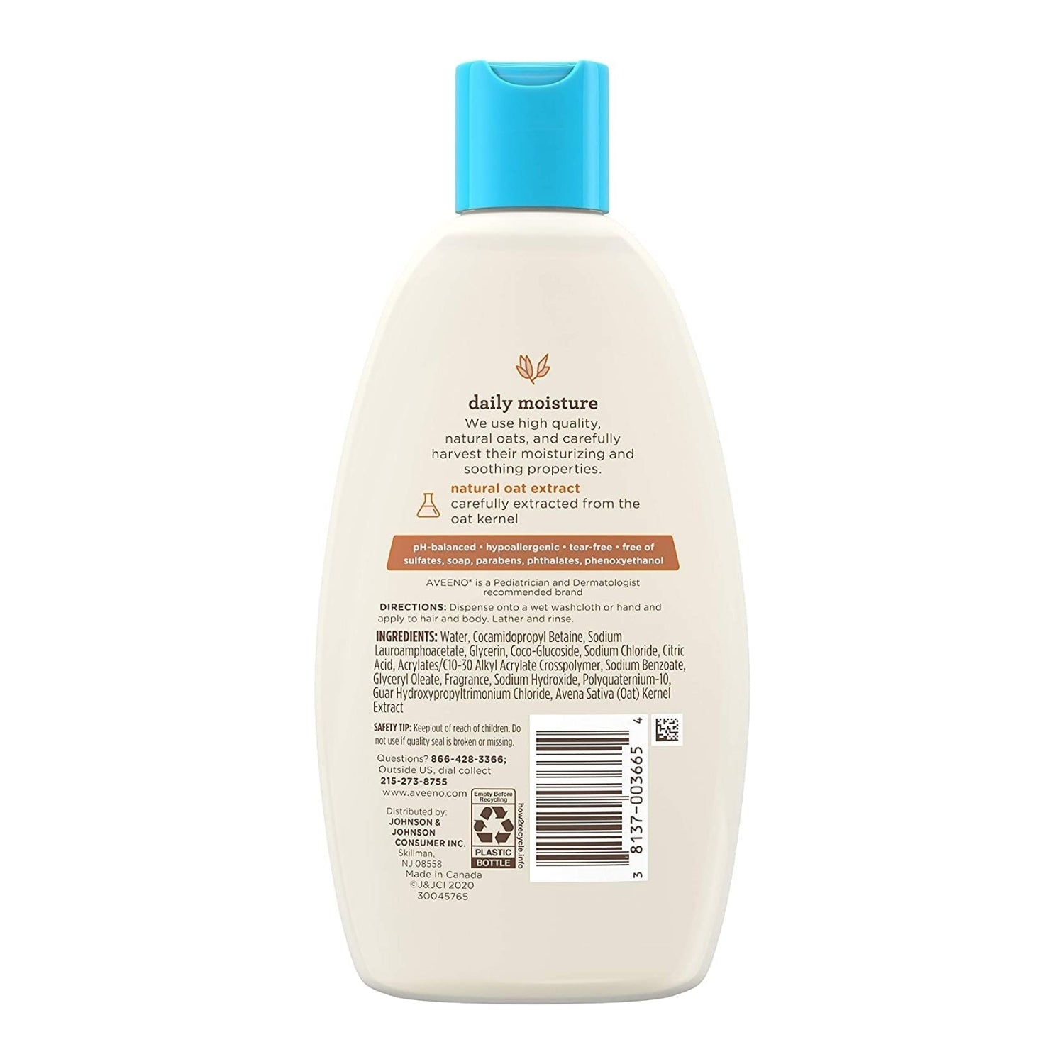 Aveeno Baby Daily Moisture Wash & Shampoo - 236ml