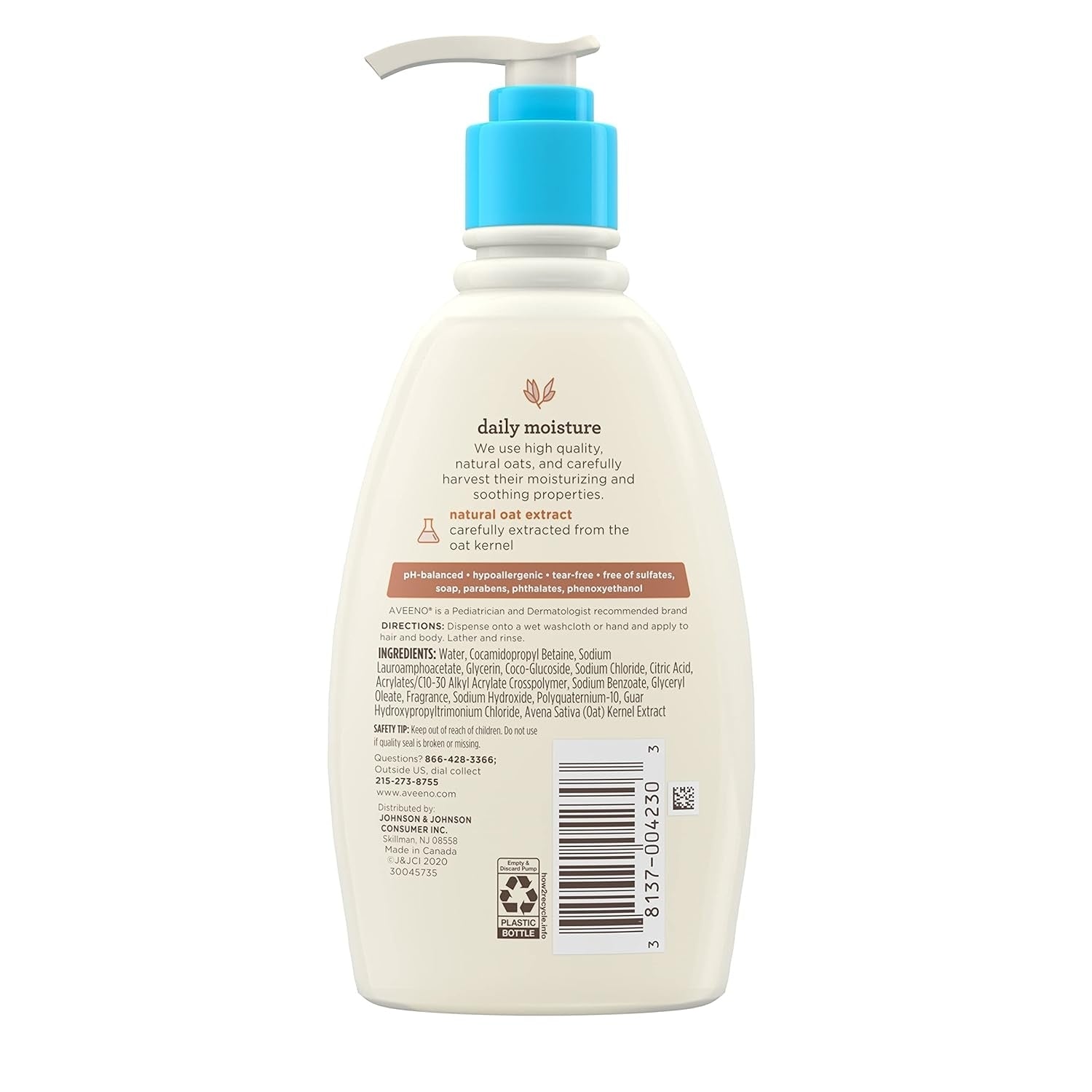 Aveeno Baby Daily Moisture Wash & Shampoo - 354ml