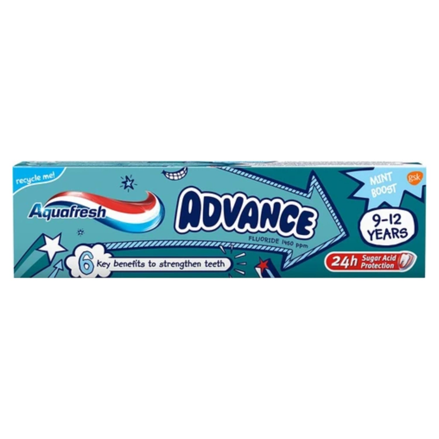 Aquafresh Advance Mint Boost Toothpaste (9-12Y) - 50ml