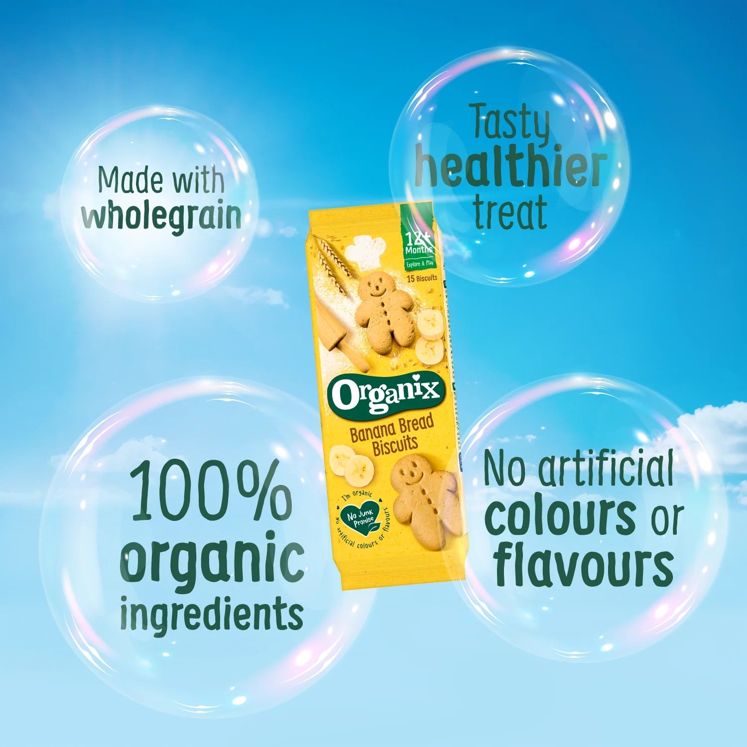 Organix Banana Bread Biscuits (12m+) - 135g