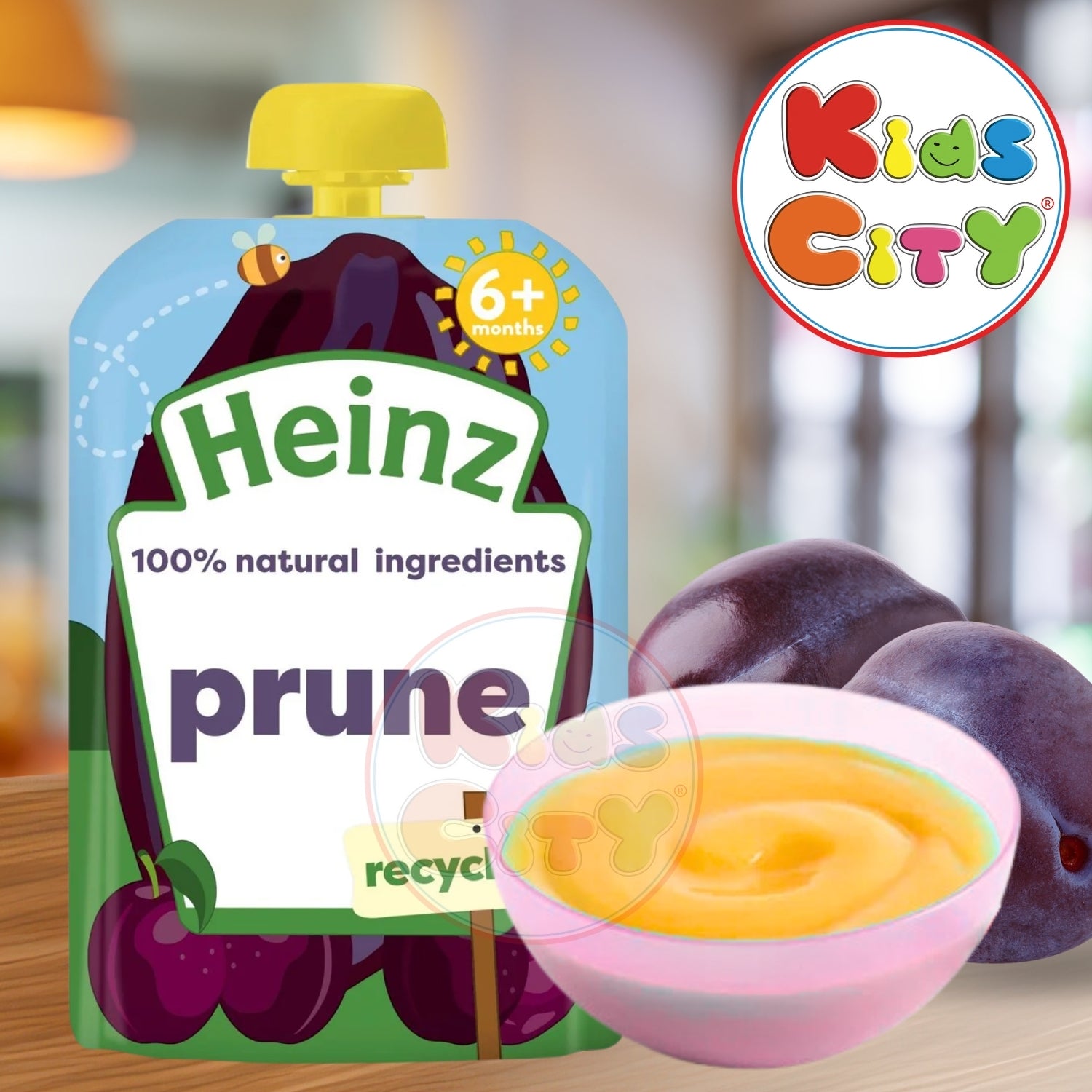 Heinz Baby Food Pouch, Prune (6m+) - 100g