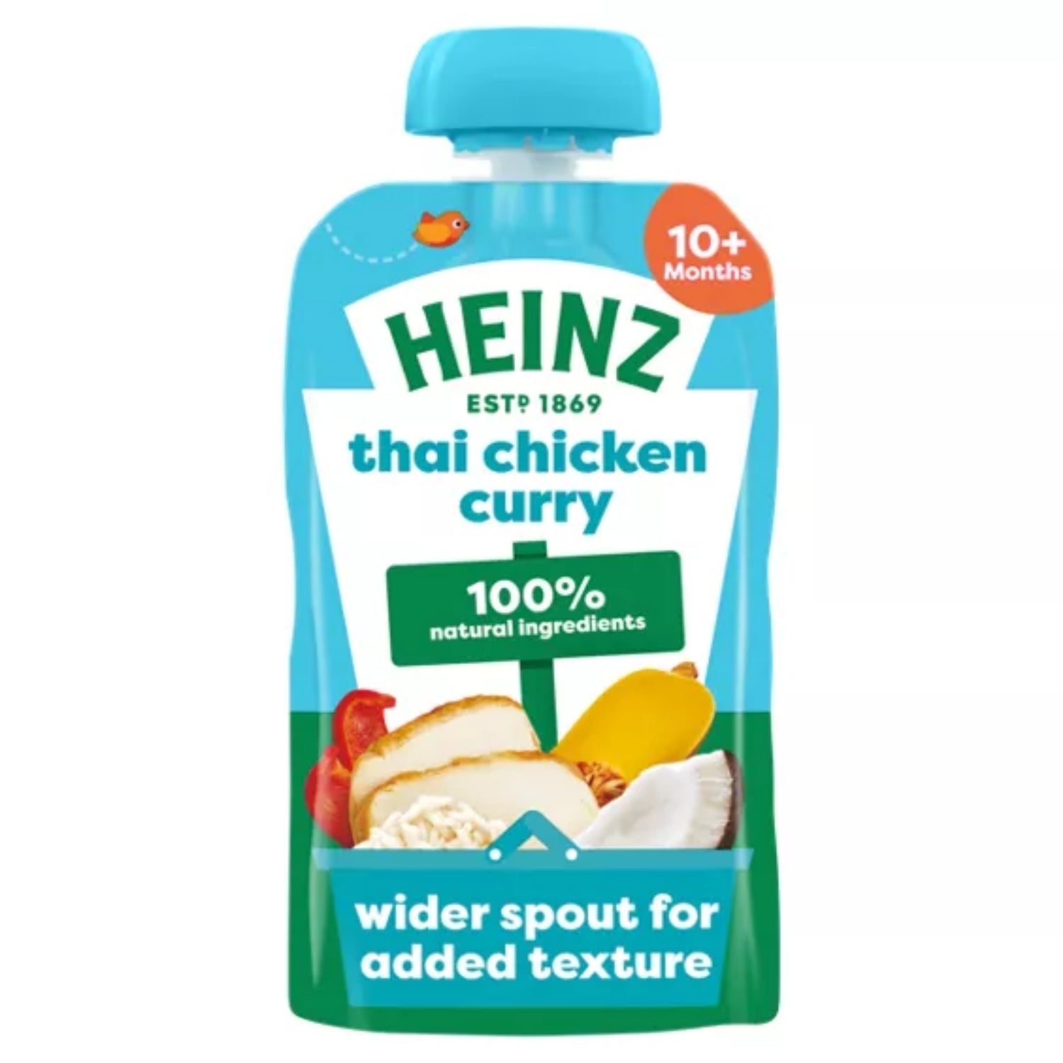Heinz Baby Food Pouch, Thai Chicken Curry (10m+) - 180g