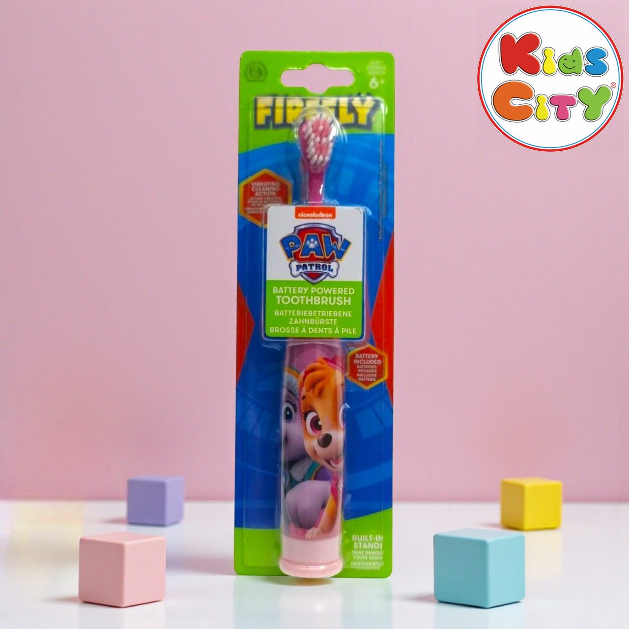 FireFly Paw Patrol Battery Powered Toothbrush Assorted Colours (6Y+)