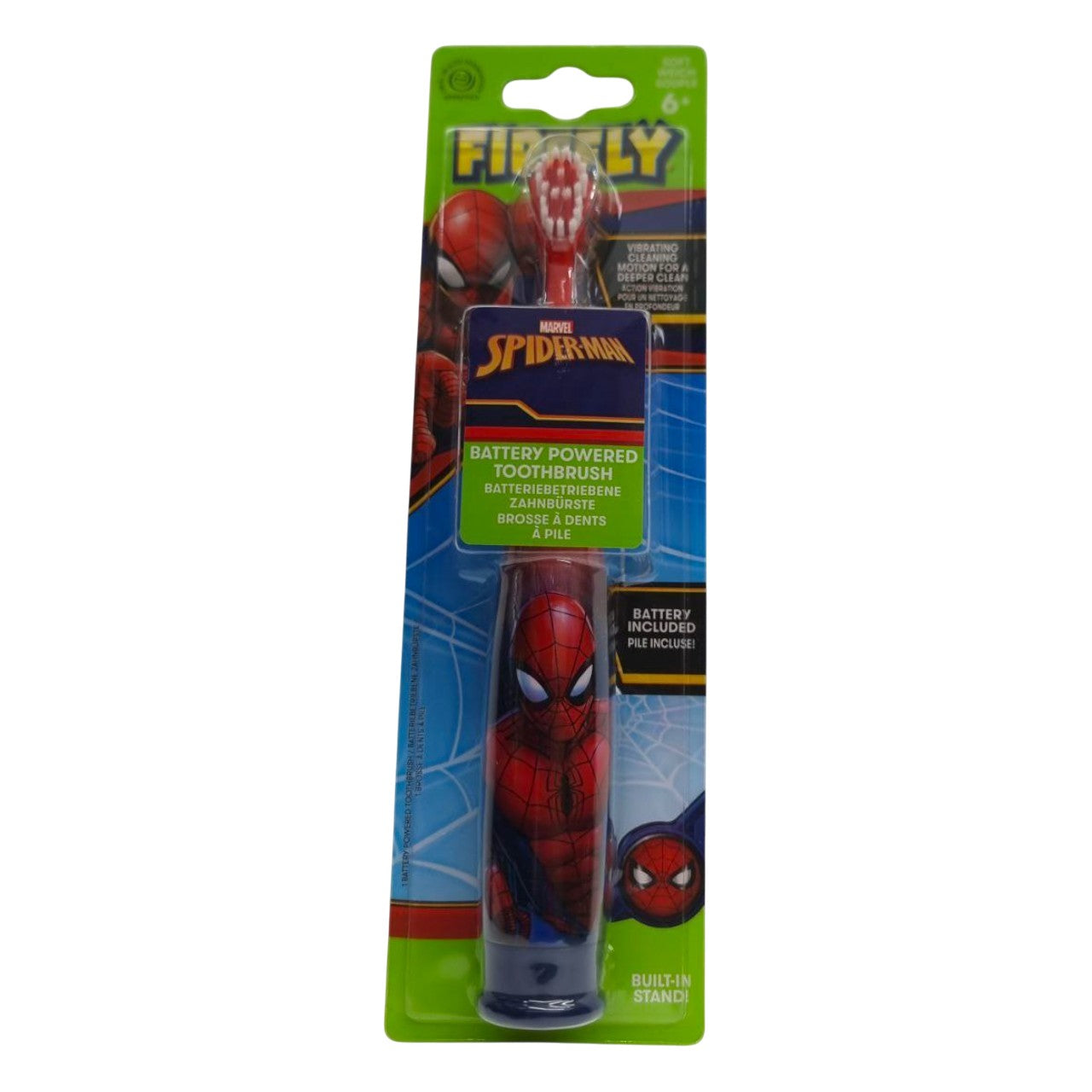 FireFly Spiderman Battery Powered Toothbrush Assorted Colours (6Y+)