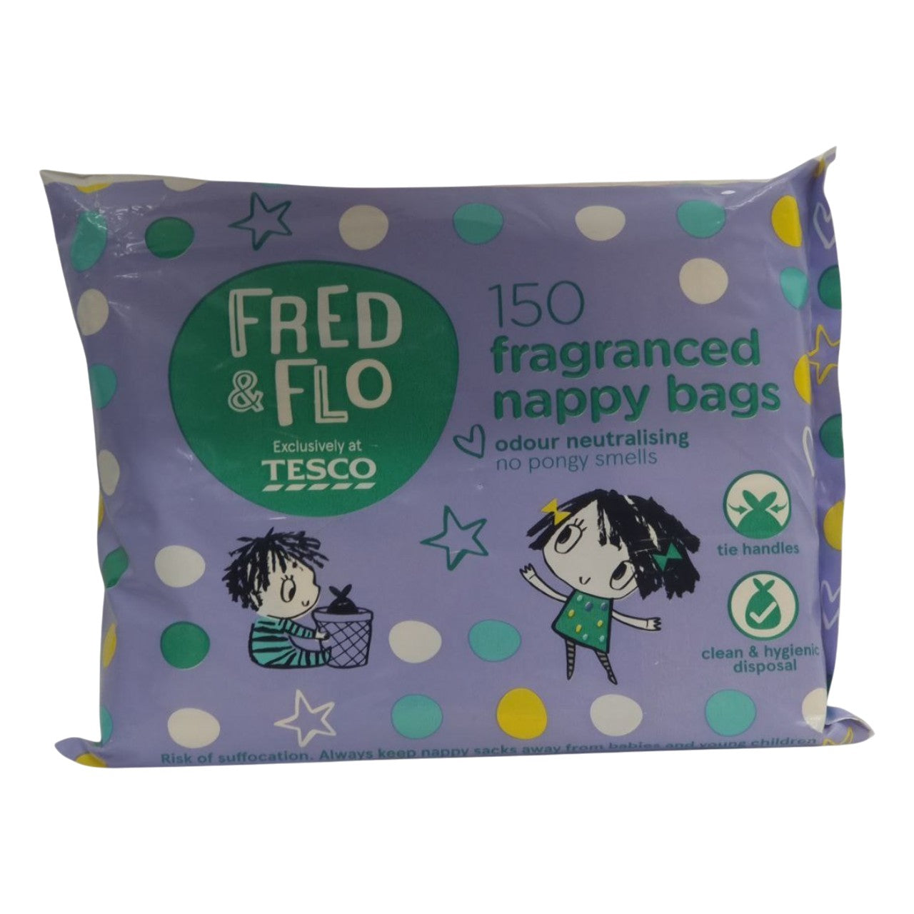 Fred & Flow Fragranced Nappy Bags - 150 Pcs