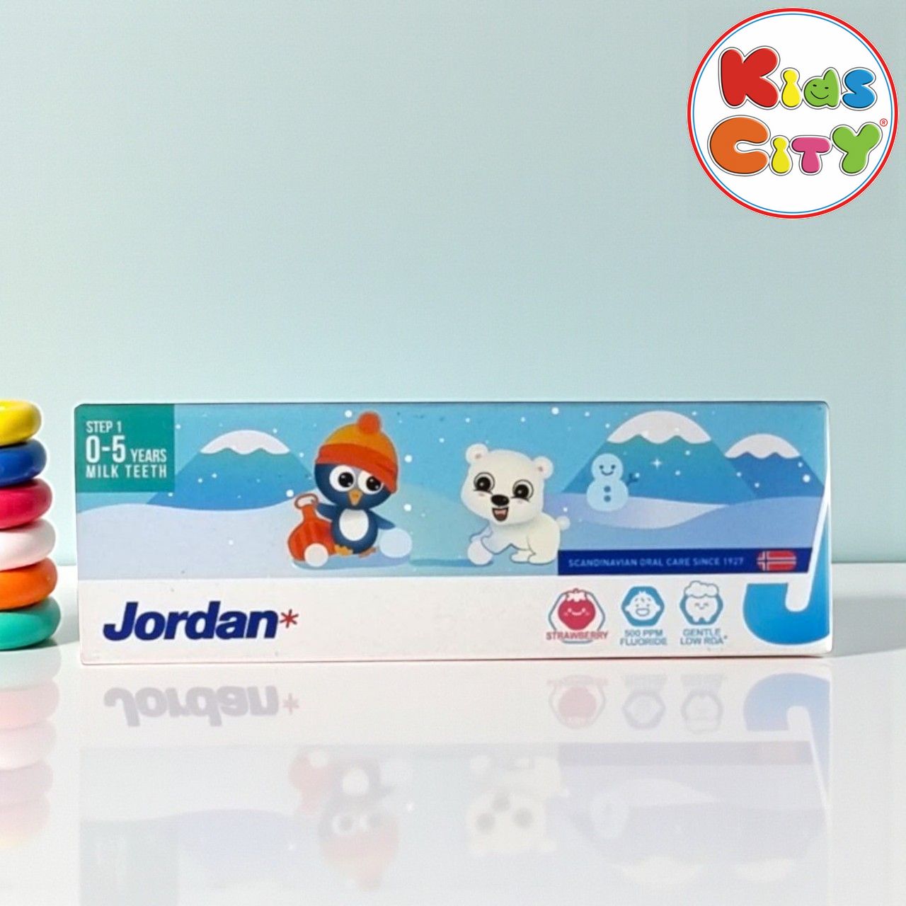 Jordan Milk Teeth Strawberry Flavoured Toothpaste 0-5Y, 75g