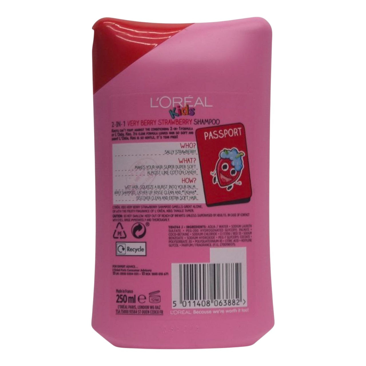 L'Oreal Kids Shampoo Strawberry 2-In-1