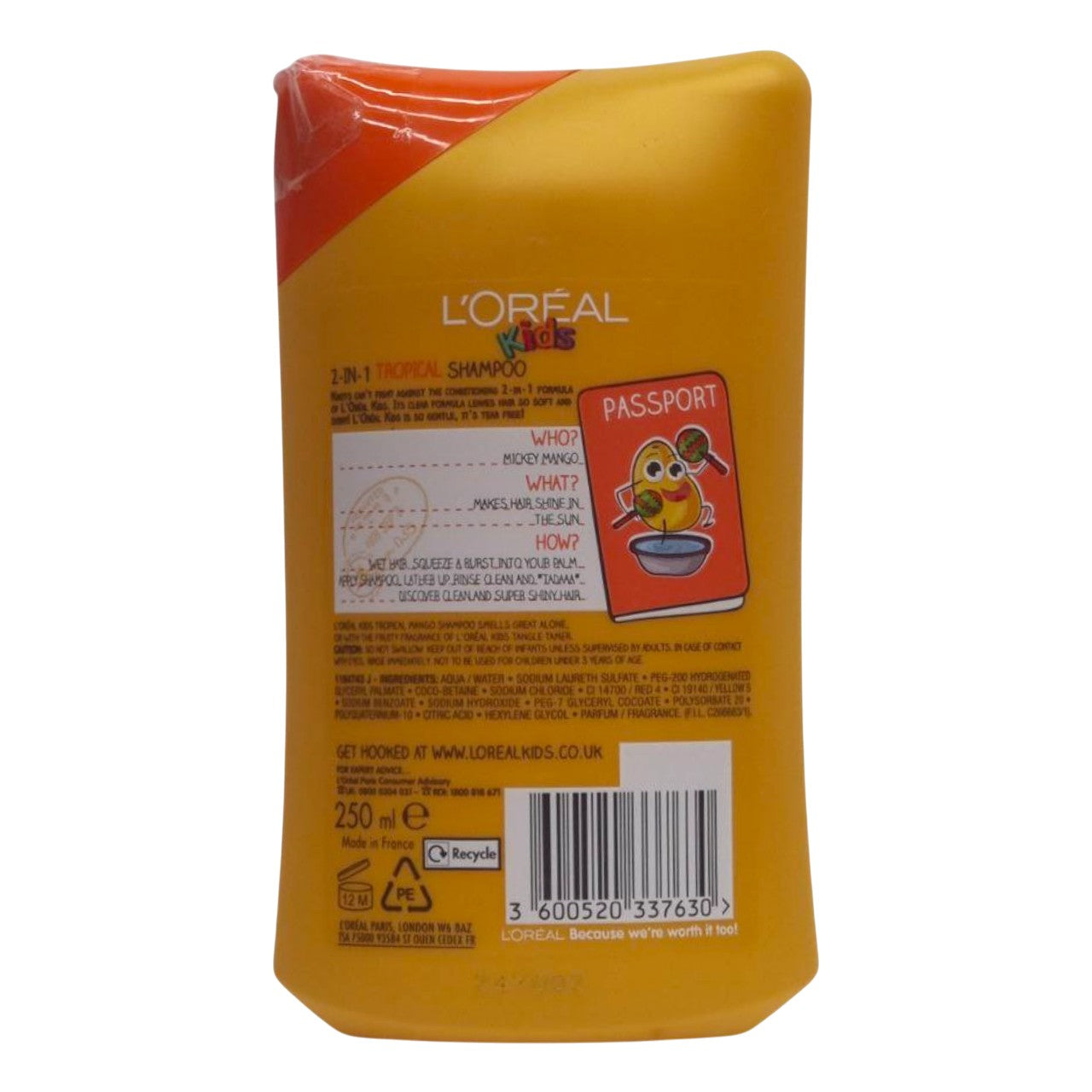 L'Oreal Kids Shampoo Tropical Mango 2-In-1