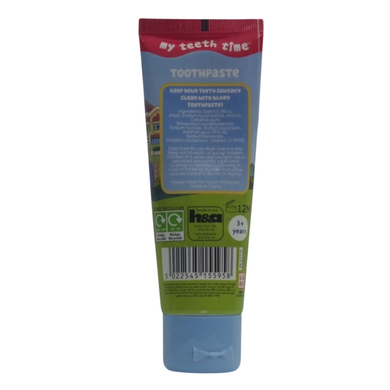 My Teeth Time Bluey Strawberry Toothpaste (3Y+) - 75ml