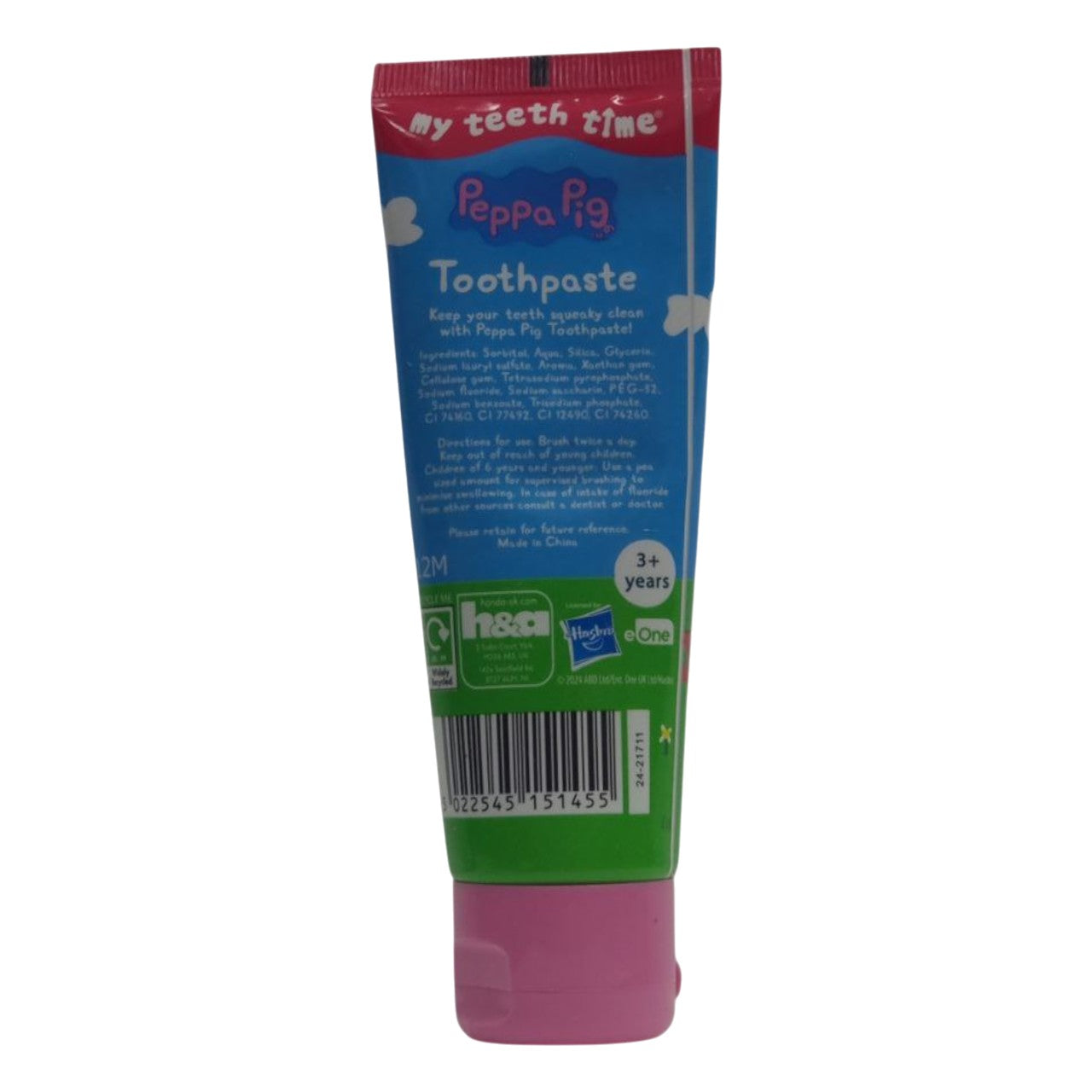 My Teeth Time Peppa Pig Bubble Gum Toothpaste (3Y+) - 75ml