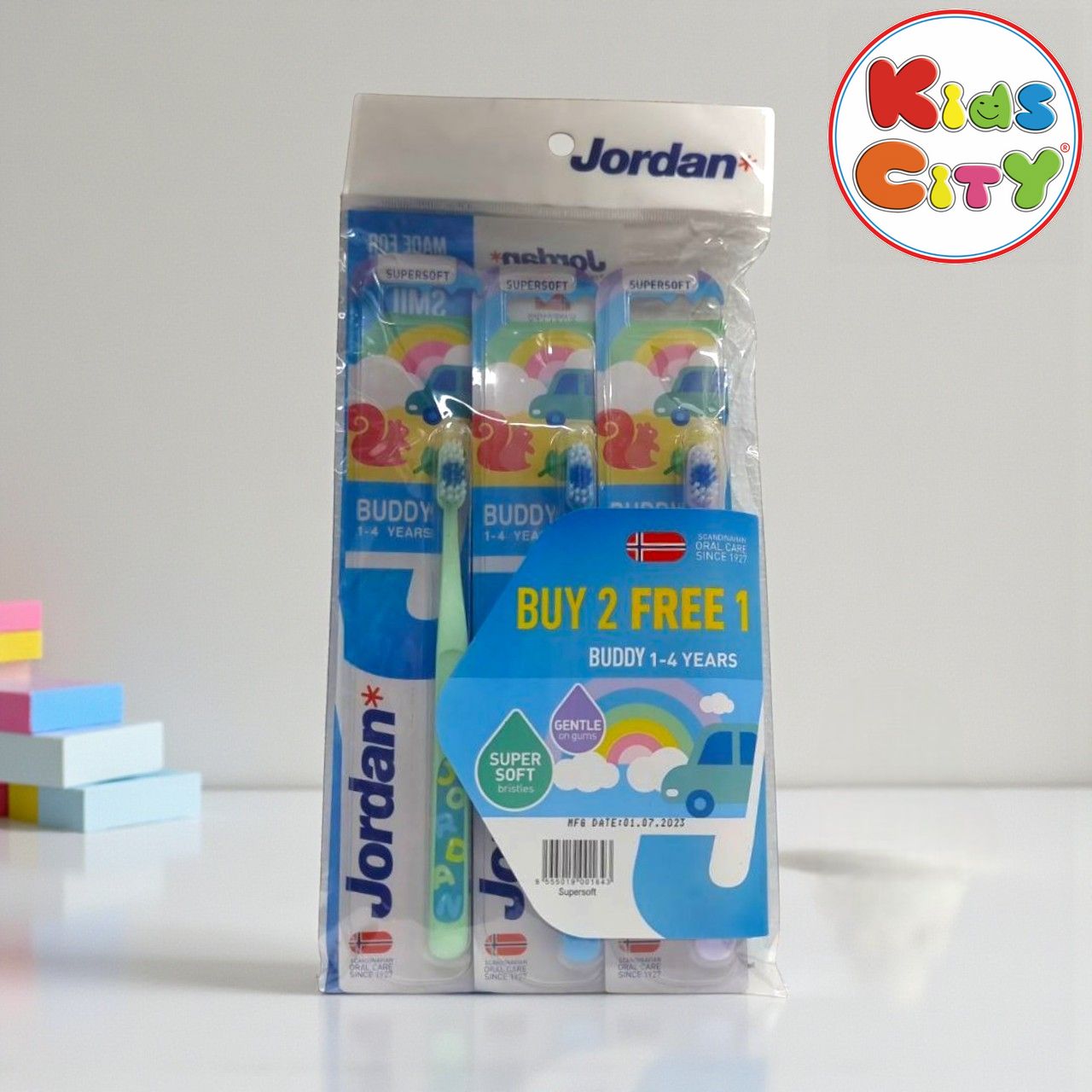 Jordan Supersoft Buddy Toothbrush 1-4Y