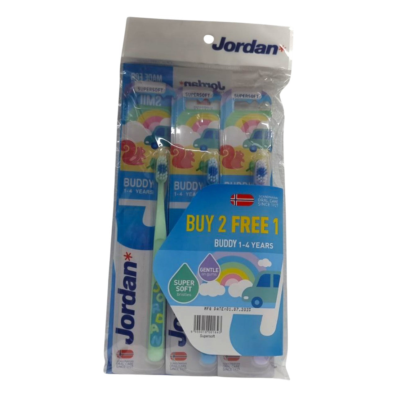 Jordan Supersoft Buddy Toothbrush (1-4Y)