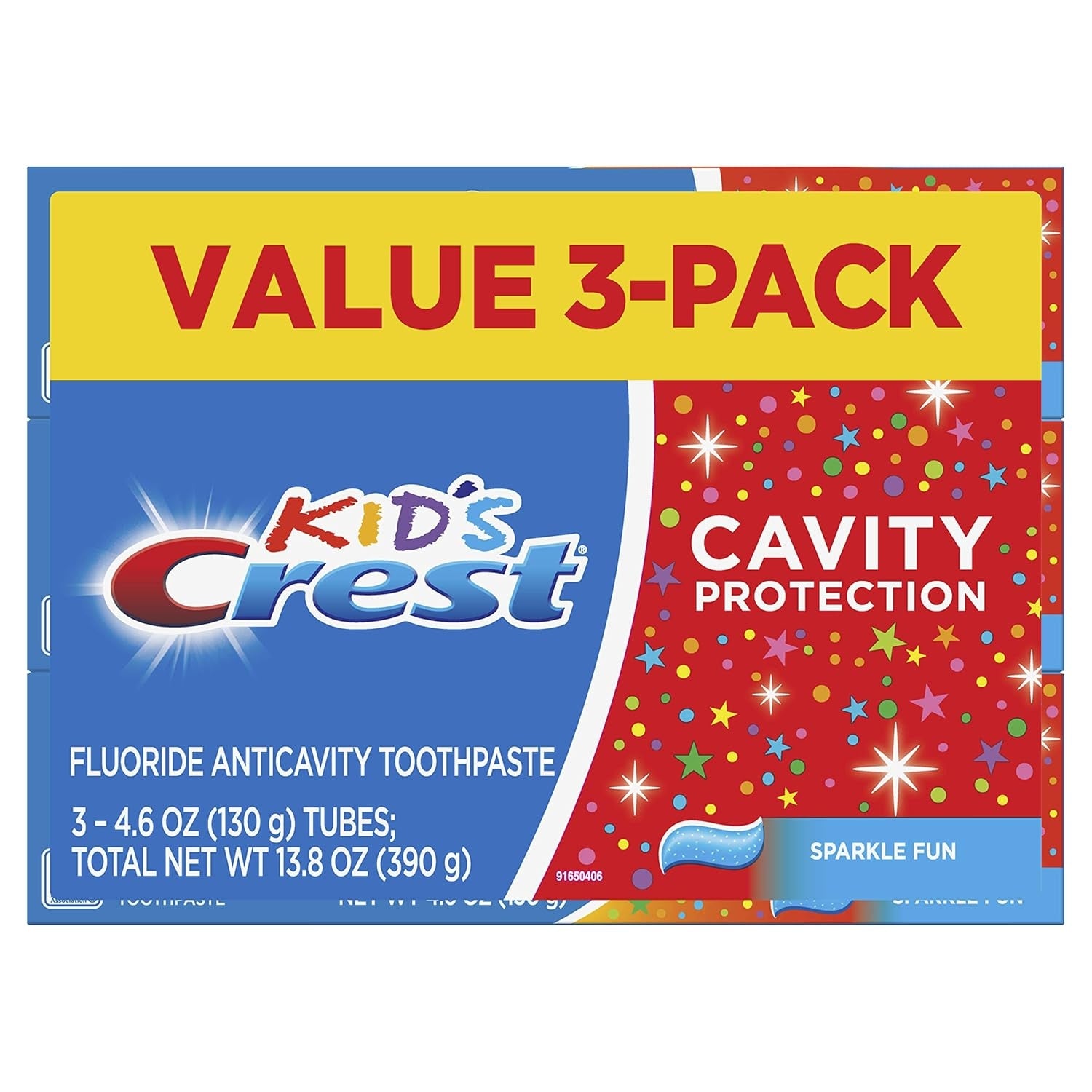 Kid's Crest Cavity Protection Toothpaste Super Value Pack (391g)