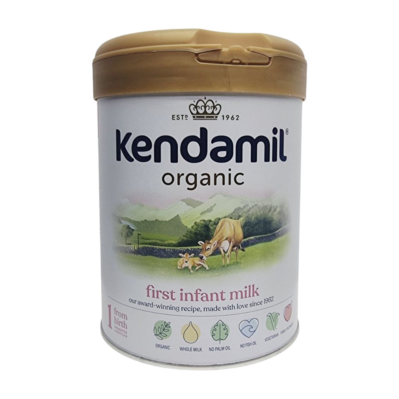 Kendamil Organic 1, First Infant Milk (0m+) (EU) - 800g