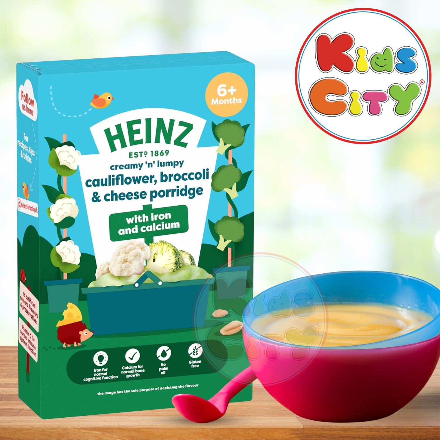 Heinz Baby Cereal, Cauliflower, Broccoli & Cheese Porridge (6m+) - 125g (Pack of 1)