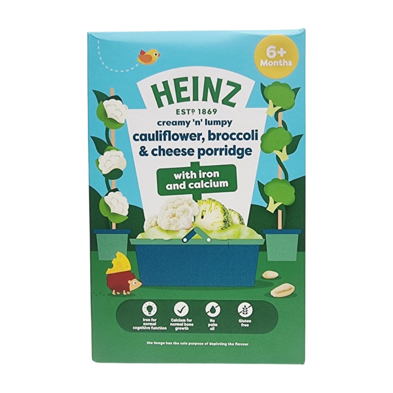 Heinz Baby Cereal, Cauliflower, Broccoli & Cheese Porridge (6m+) - 125g (Pack of 1)