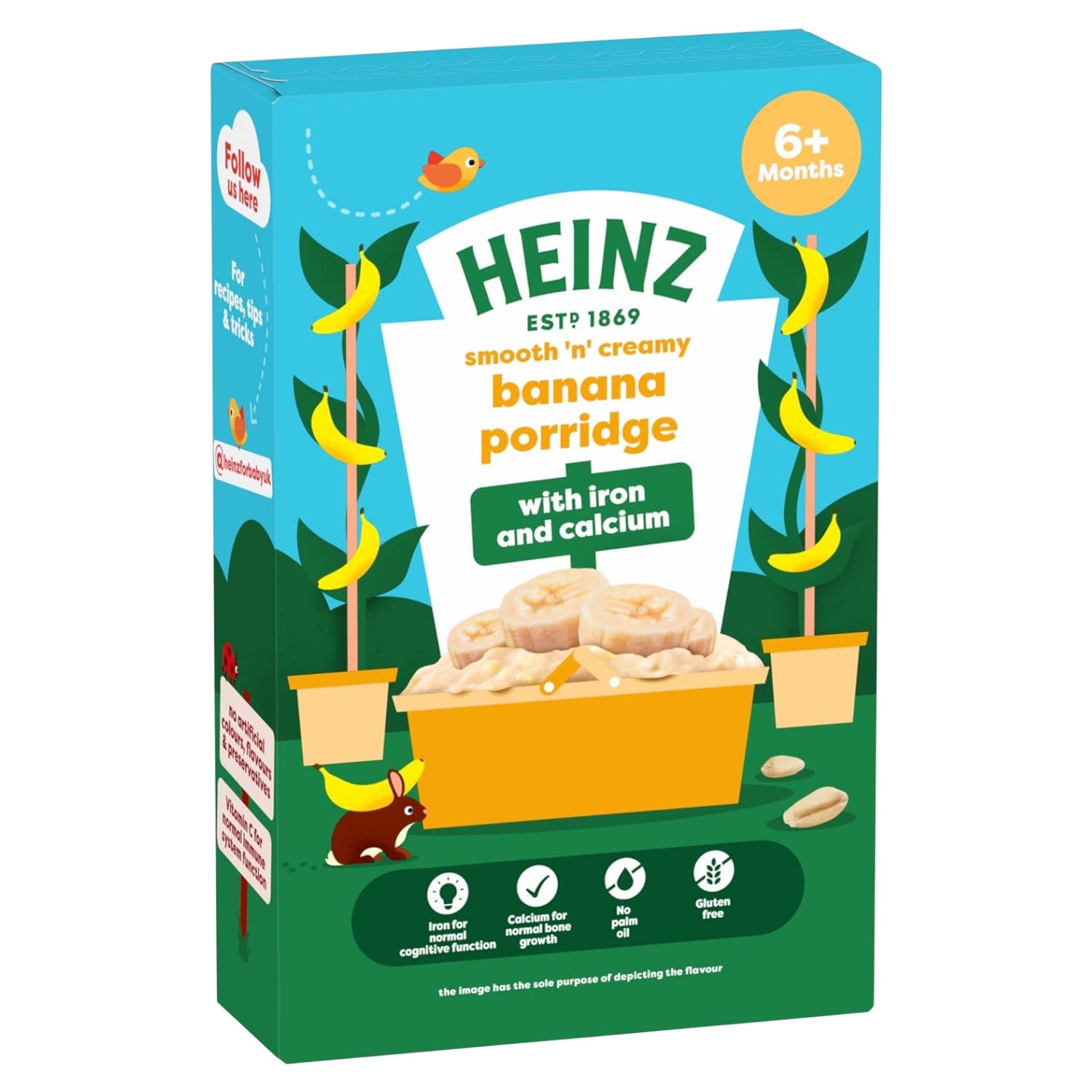 Heinz Baby Cereal, Banana Porridge (6m+) - 125g (Pack of 1)