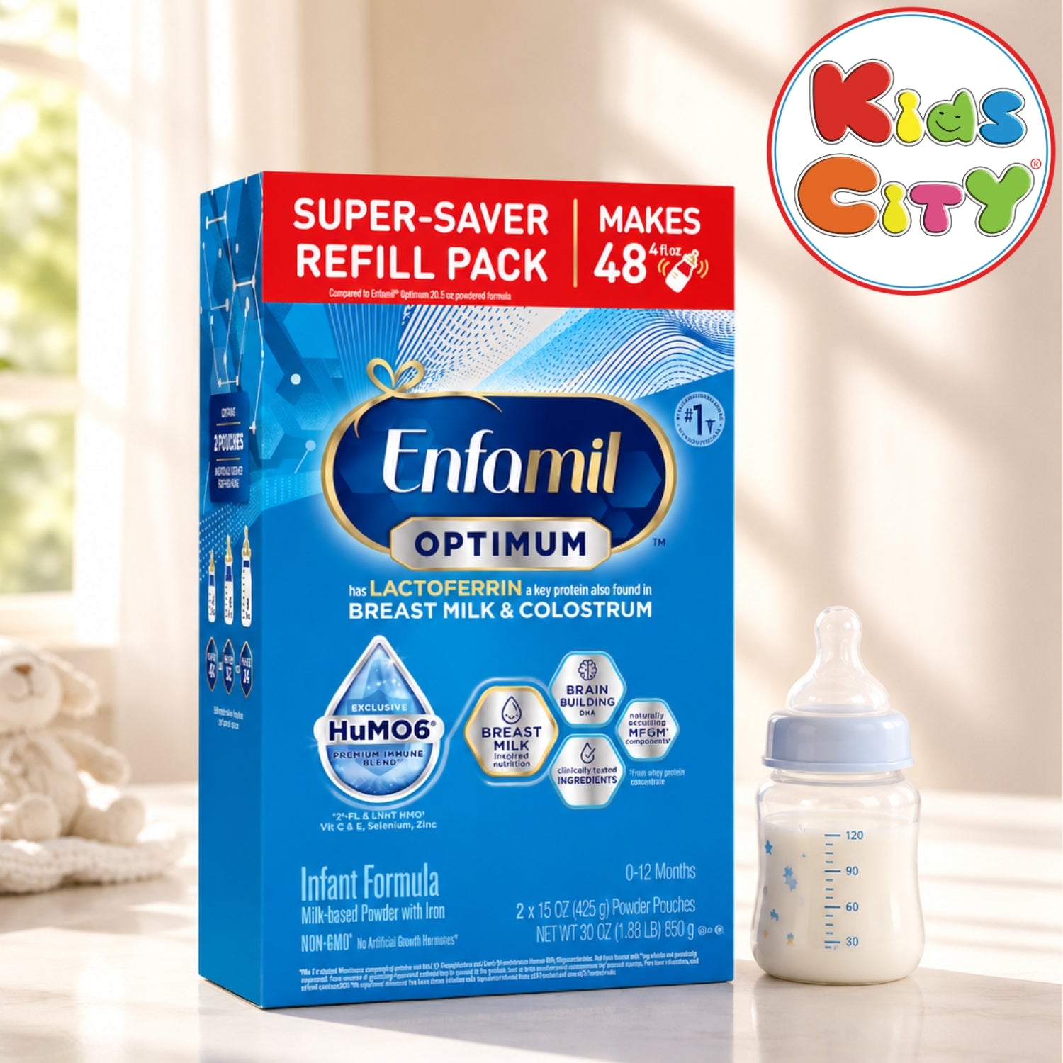 Enfamil Optimum Infant Milk Formula (0-12m) - 850g (30oz)