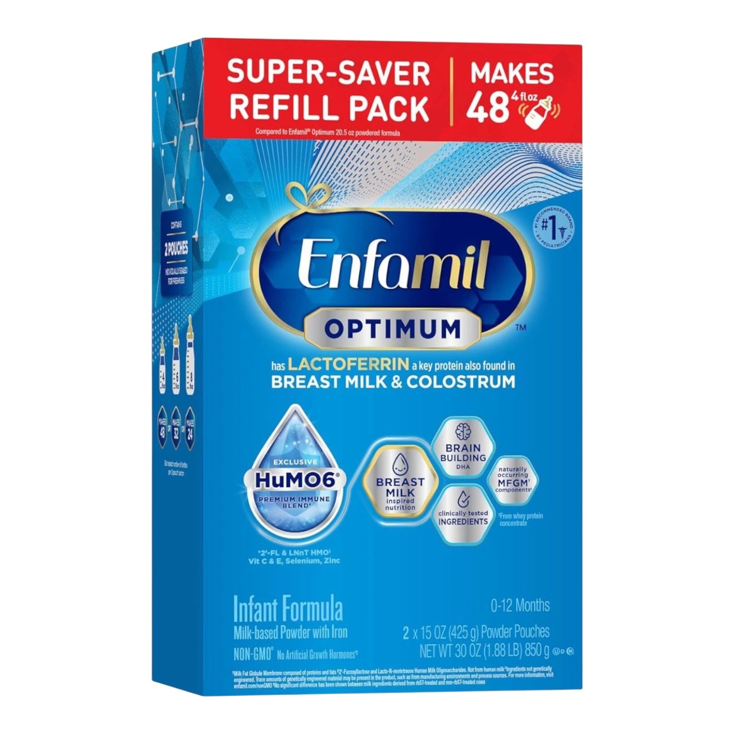 Enfamil Optimum Infant Milk Formula (0-12m) - 850g (30oz)