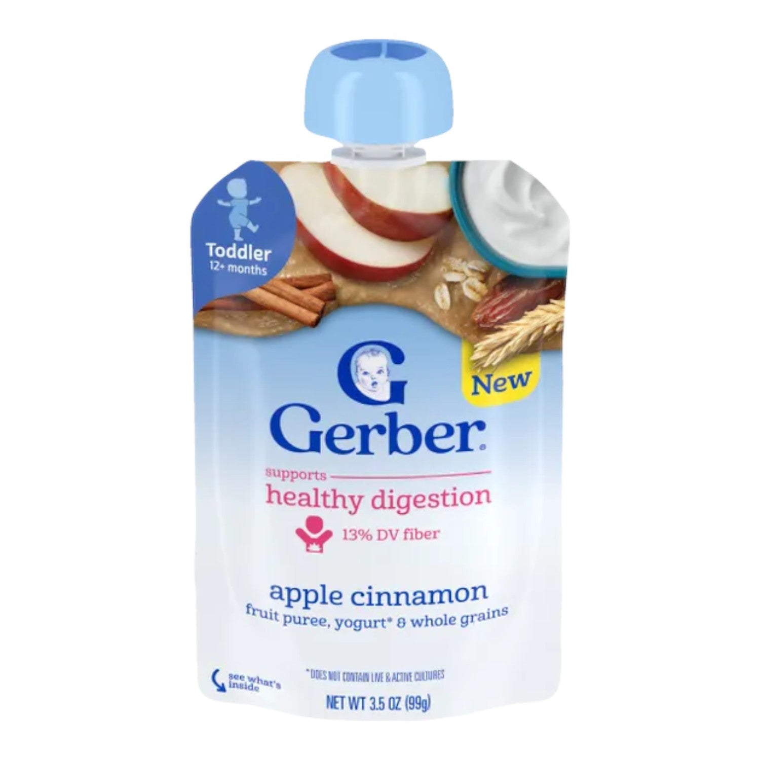Gerber Natural For Baby 2nd Foods for Sitter, Apple Cinnamon - 99g (Pack of 1)