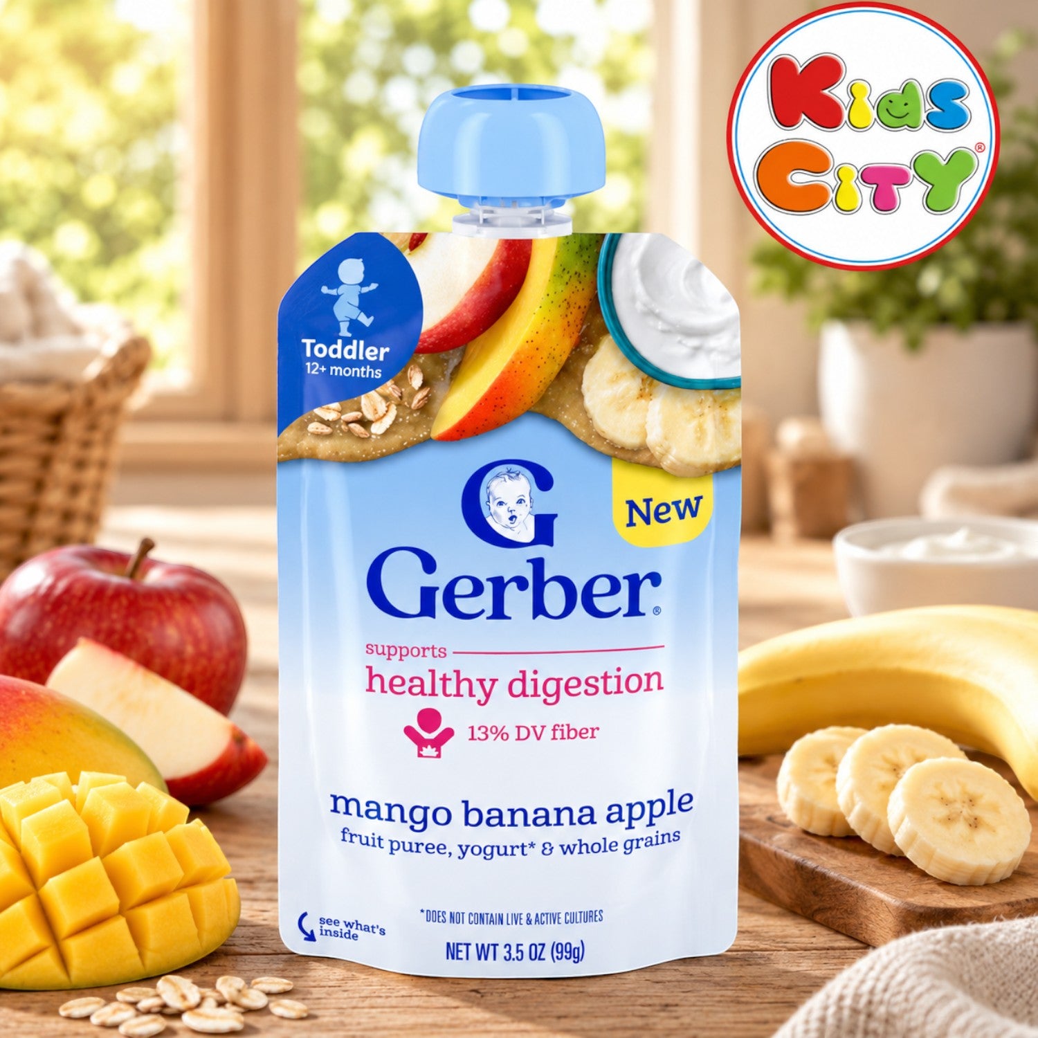 Gerber Natural For Baby 2nd Foods for Sitter, Mango Banana - 99g (Pack of 1)
