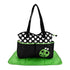 Mother Bag with Diaper Changing Mat - Black/Green & White Dot