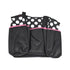 Mother Bag with Diaper Changing Mat - Black/Pink & White Dot