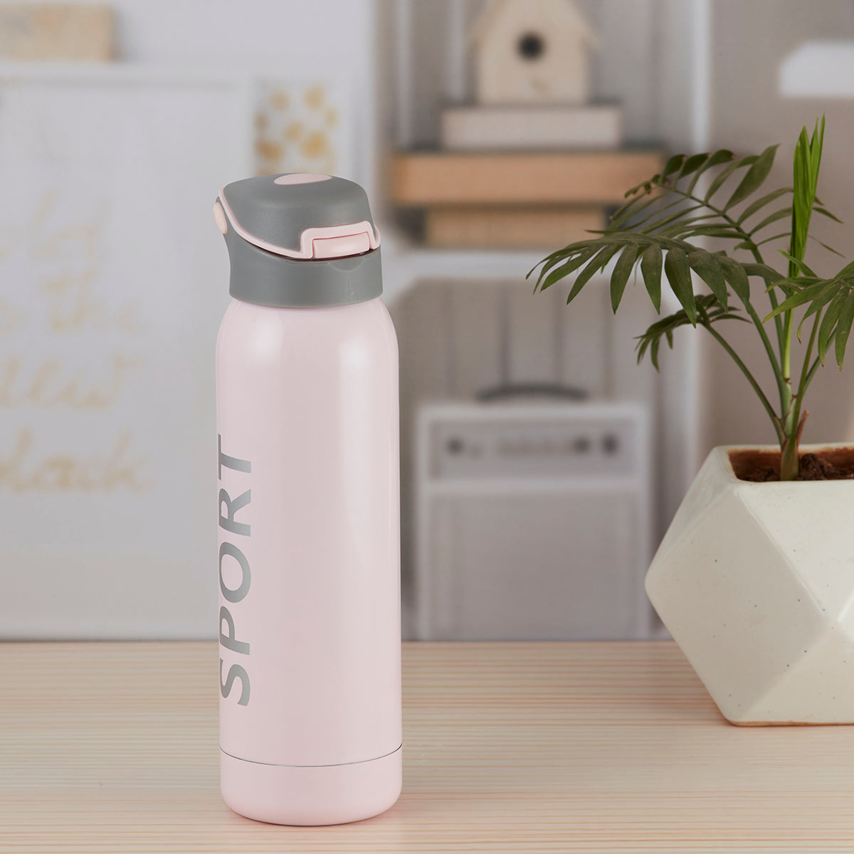 Stainless Steel Vacuum Insulated double wall Water Bottle for Home, Office, Travel and Sports, Leak - proof Lid for Hot and Cold liquids - 500ml (7362)