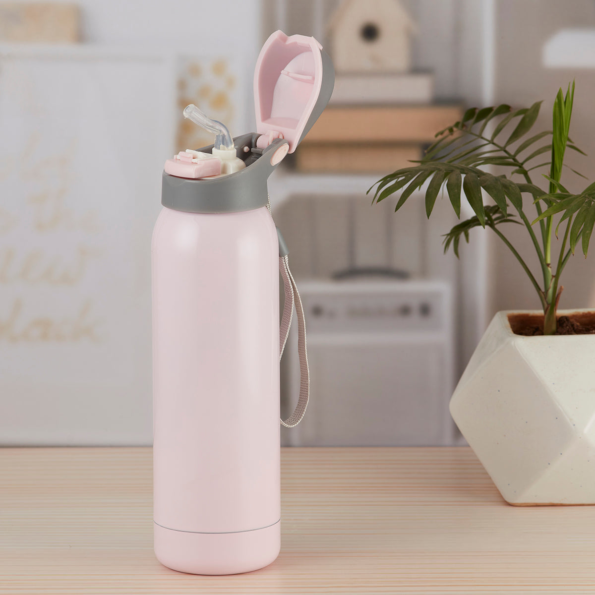 Stainless Steel Vacuum Insulated double wall Water Bottle for Home, Office, Travel and Sports, Leak - proof Lid for Hot and Cold liquids - 500ml (7362)