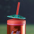 Acrylic Sipper, Cup, Tumbler Frosted with Straw and Lid for Water, Juice, Milk and other Bevrages - 468ml (KT-008-C)