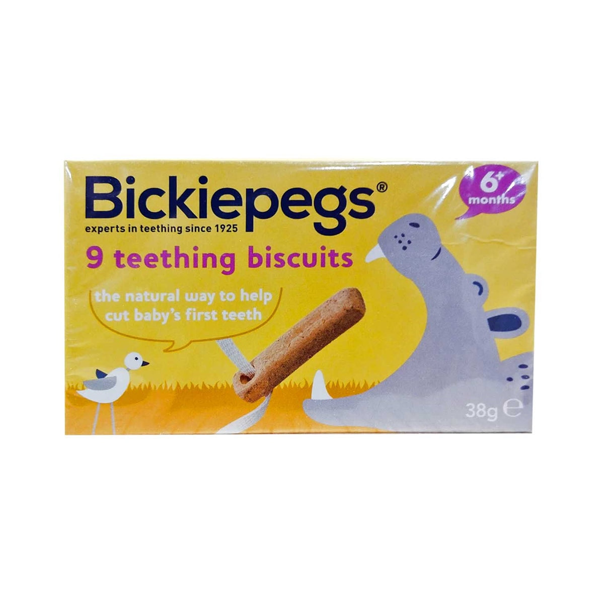 Bickiepegs 9 Teething Biscuits For Babies - 38g