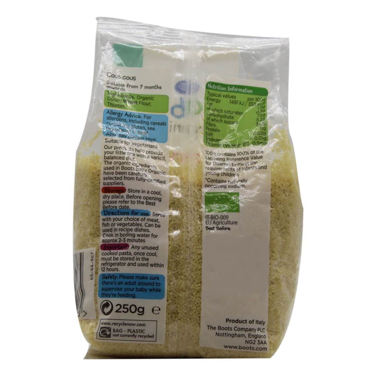 Boots Baby Organic Cous Cous - 250g