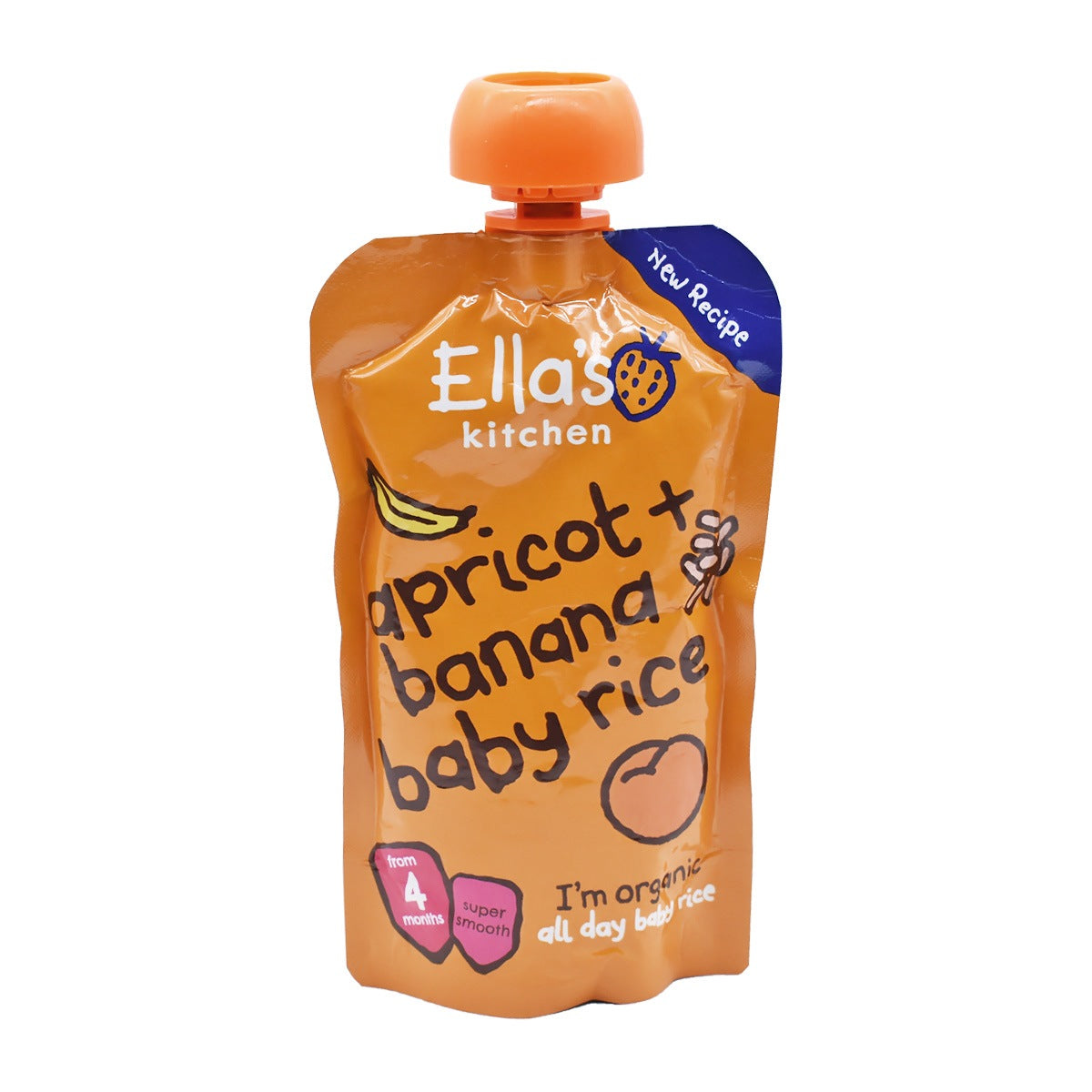 Ellas Kitchen Apricot Banana + Baby Rice - 120g