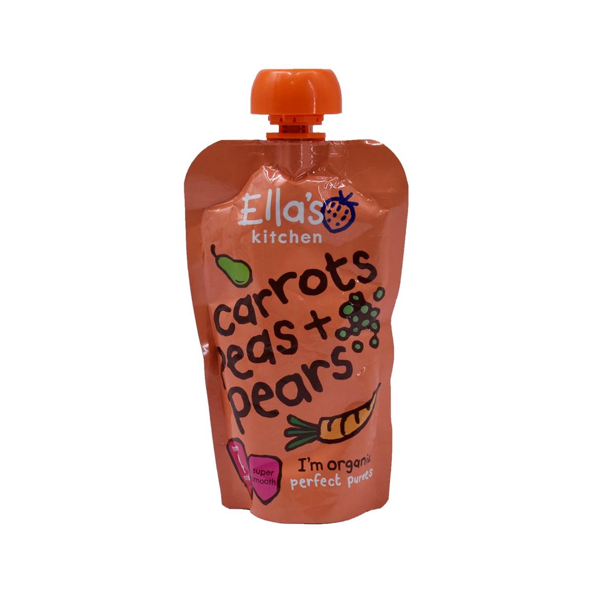 Ellas Kitchen Carrots Peas + Pears - 120g