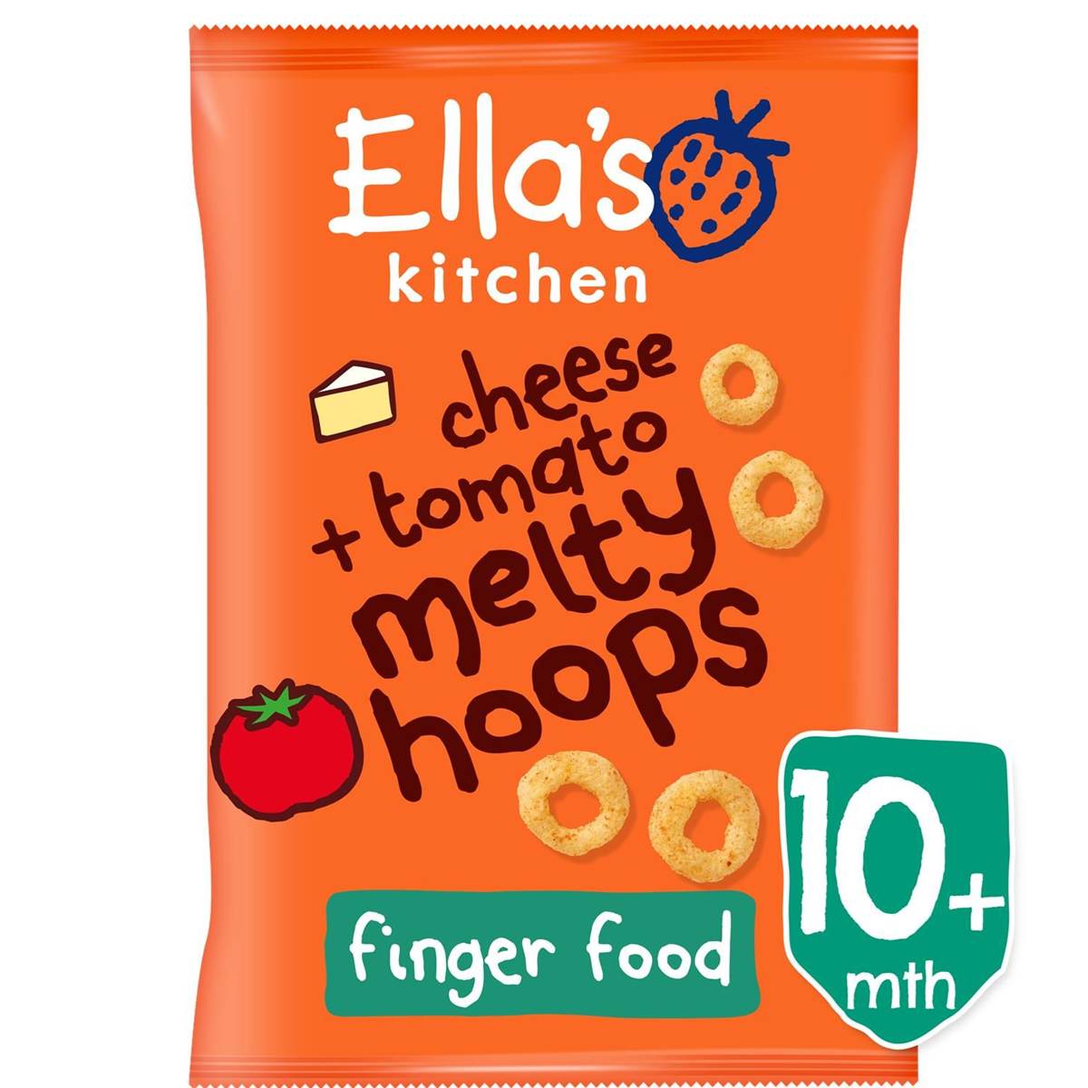 Ellas Kitchen Cheese + Tomato Melty Hoops - 20g