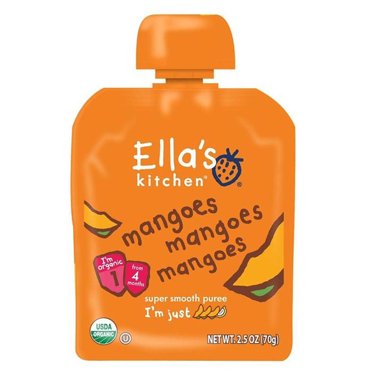 Ellas Kitchen Mangoes Mangoes Mangoes - 70g