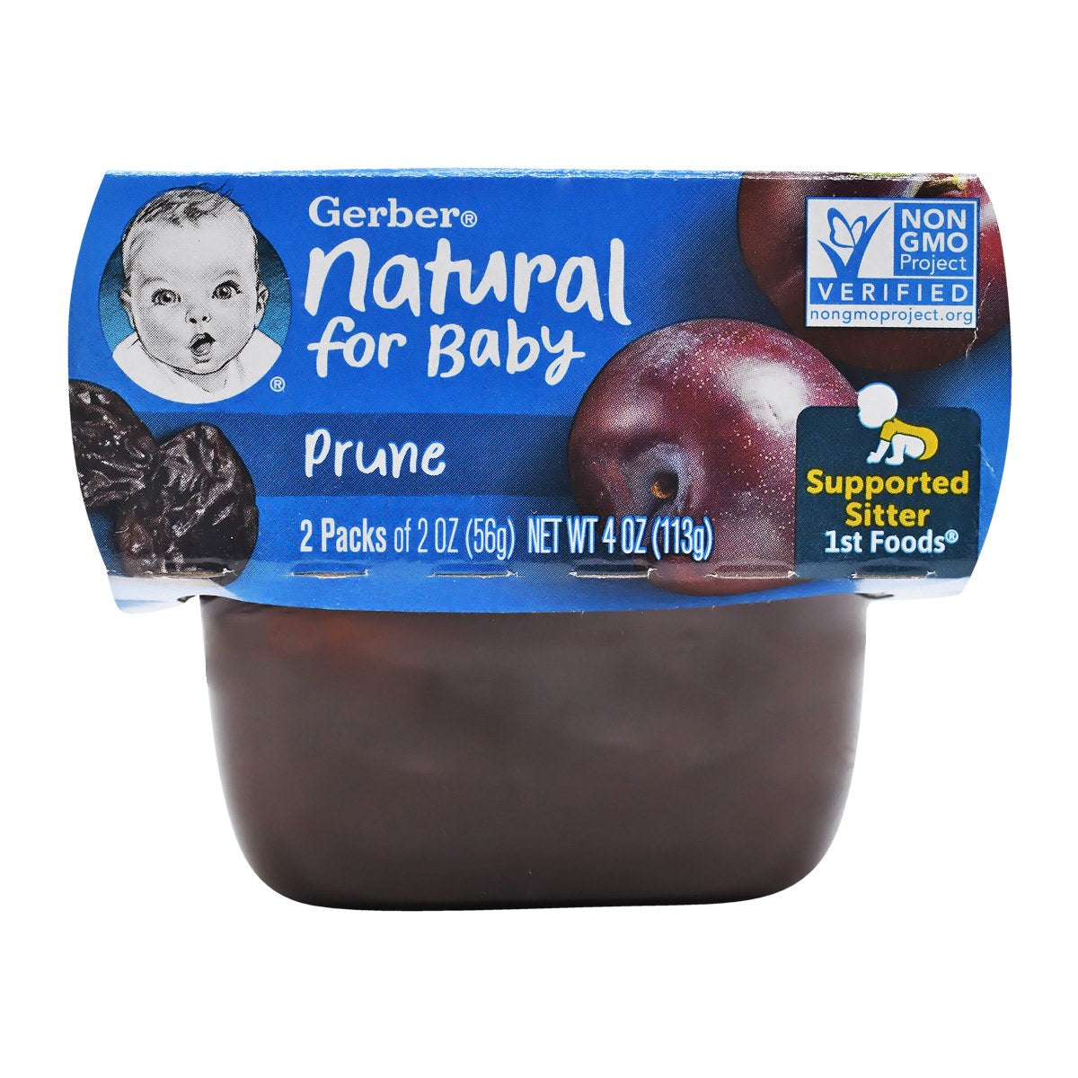 Gerber 1st Foods for Supported Sitter - Prune (2x56g)