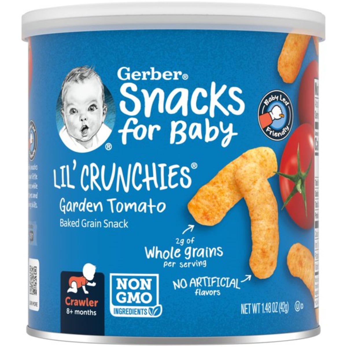 Gerber Snacks for Baby, Lil Crunchies (1.48oz) - Garden Tomato
