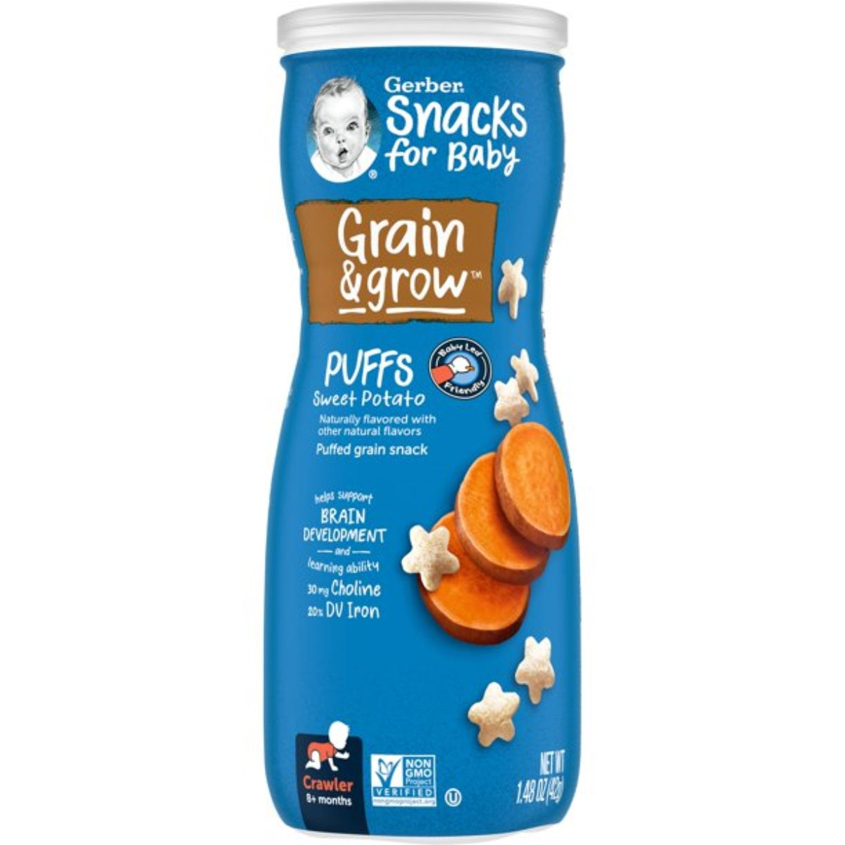 Gerber Snacks for Baby, Puffs (1.48oz) - Sweet Potato