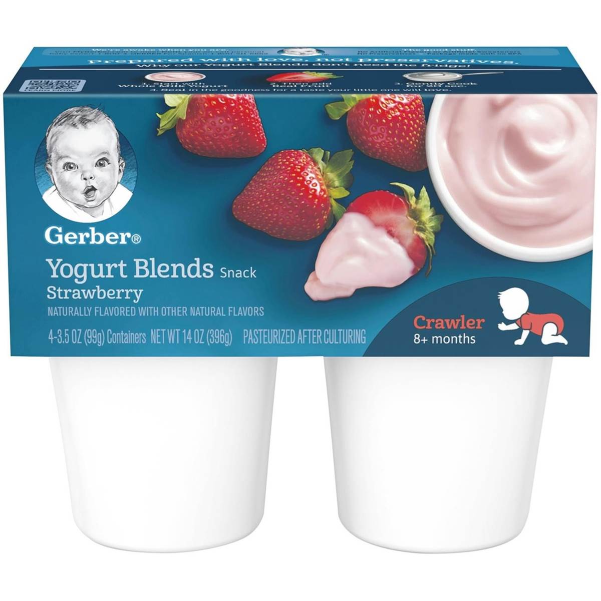 Gerber Yogurt Blends Snack (14oz) - Strawberry