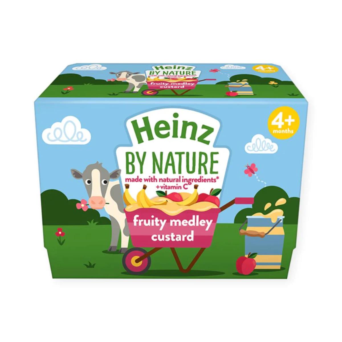 Heinz by Nature Fruity Medley Custrad (Pack of 4) - 400g (4x100g)