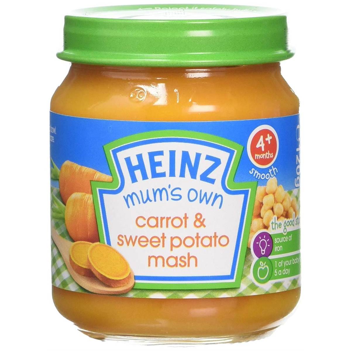 Heinz Mums Own Carrot & Sweet Potato Mash - 120g