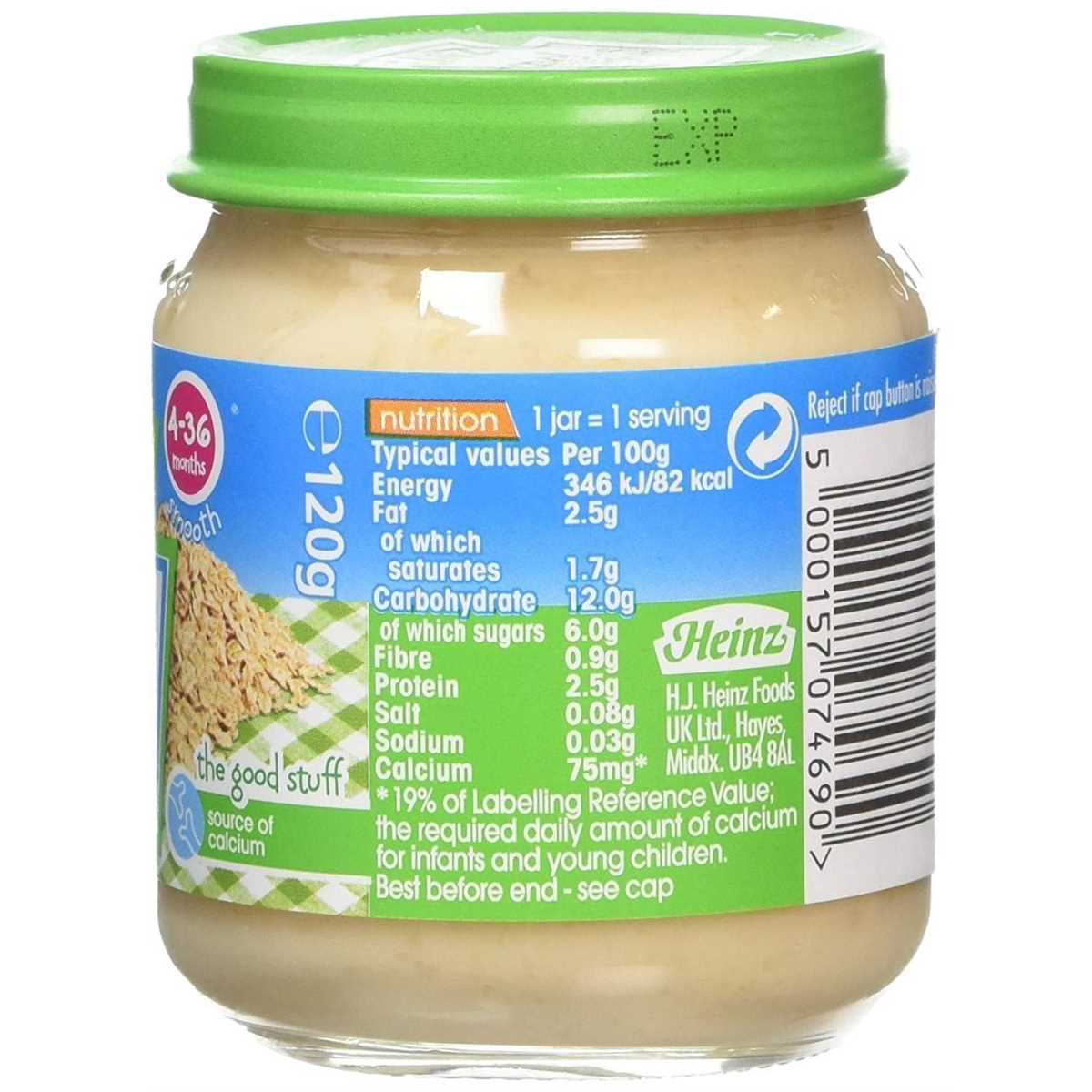 Heinz Mums Own Creamy Oat Porridge - 120g