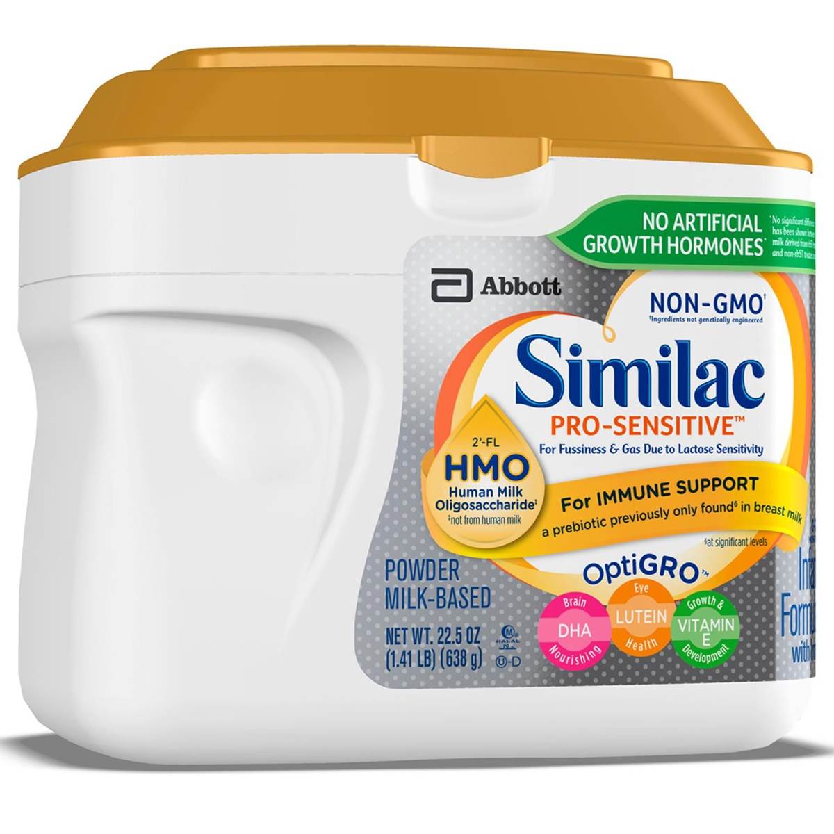 Similac Pro-Sensitive Infant Formula (HMO) (Non-GMO) - 638G (22.5oz) (USA)