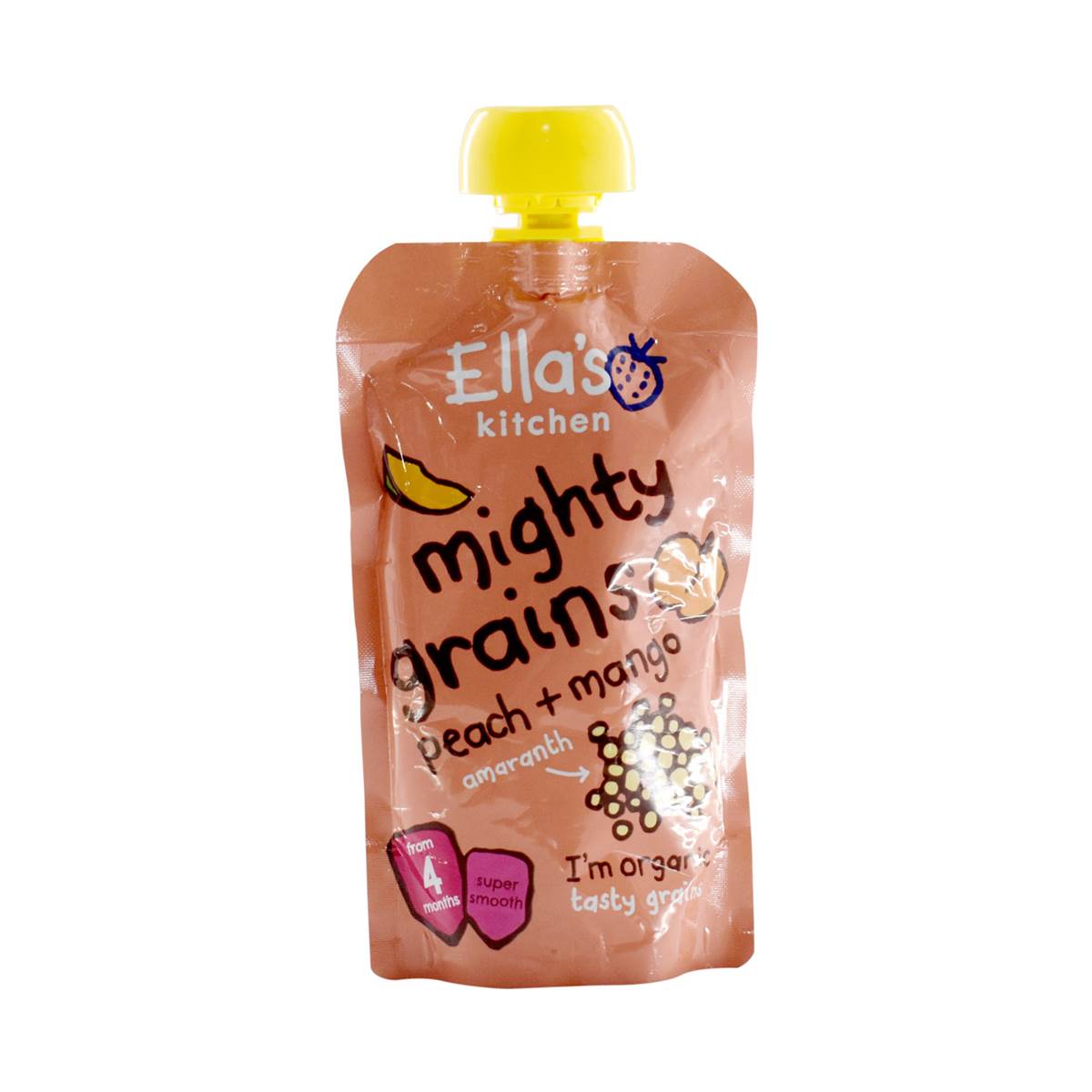 Ellas Kitchen Mighty Grains, Peaches + Mango - 120g